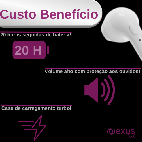 Kit Nexus Sport (Ultra Série 8 + Tênis Run Pro + Fone Bluetooth Airdots)